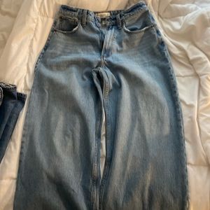 abercrombie curve love ultra wide leg 25